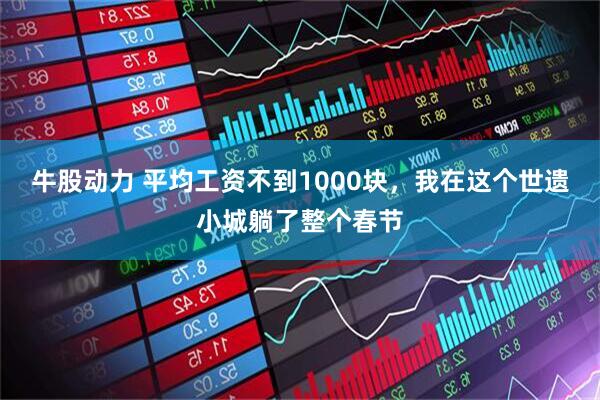 牛股动力 平均工资不到1000块，我在这个世遗小城躺了整个春节