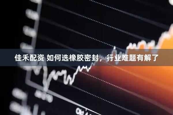 佳禾配资 如何选橡胶密封，行业难题有解了