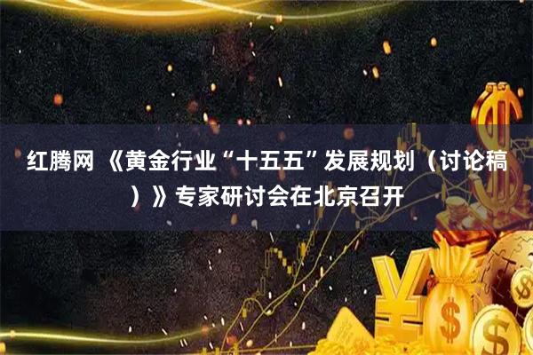 红腾网 《黄金行业“十五五”发展规划（讨论稿）》专家研讨会在北京召开