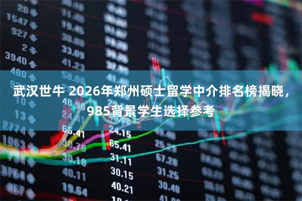 武汉世牛 2026年郑州硕士留学中介排名榜揭晓，985背景学生选择参考