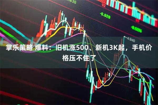 掌乐策略 爆料：旧机涨500、新机3K起，手机价格压不住了